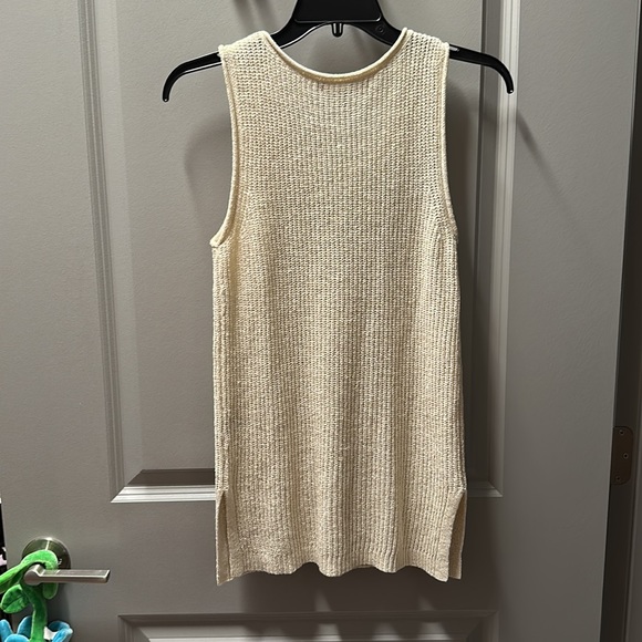 Marled brand crocheted long tank/mini dress. Cream. Perfect condition! - Picture 2 of 3